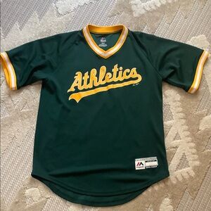 Athletics Green Men’s Shirt by Majestic